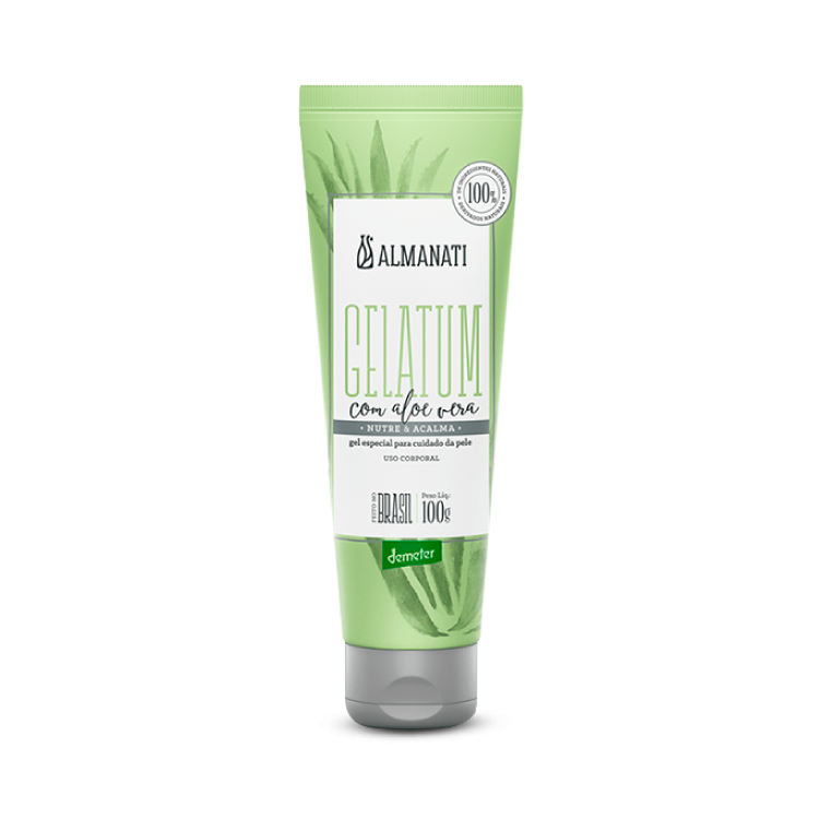 Gel hidratante de aloe vera orgânica